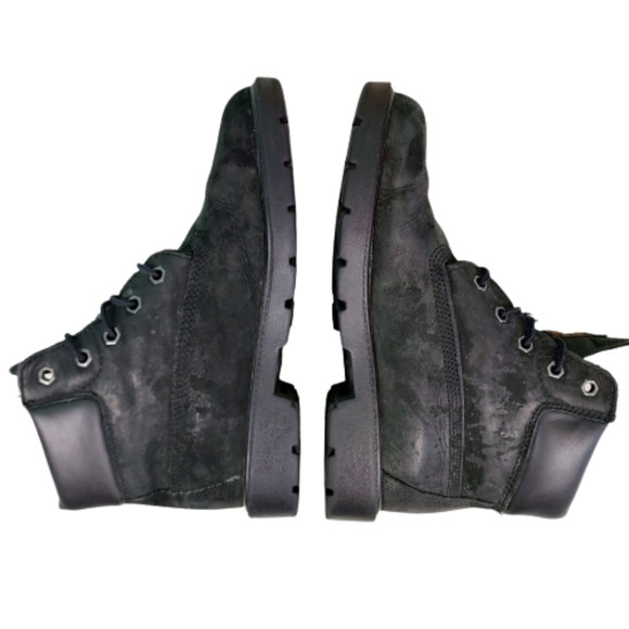Timberland black suade boots, youth size 4, black - Picture 6 of 9